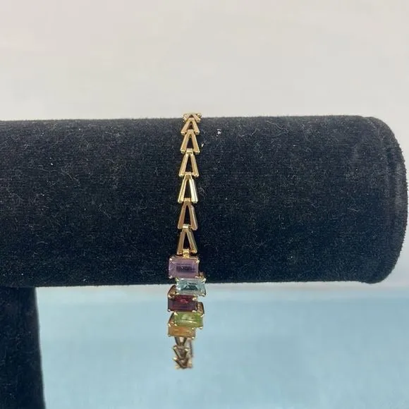 14ktMulti Stone Bracelet