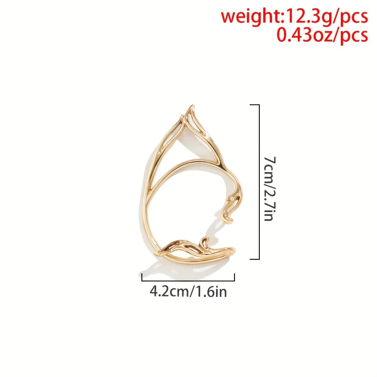 1pc Elf Ear Cuff