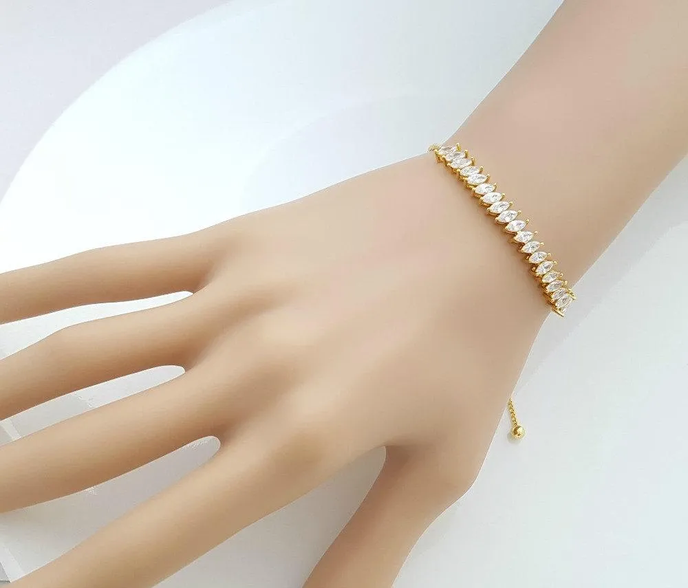 Adjustable Gold Bracelet- Katie