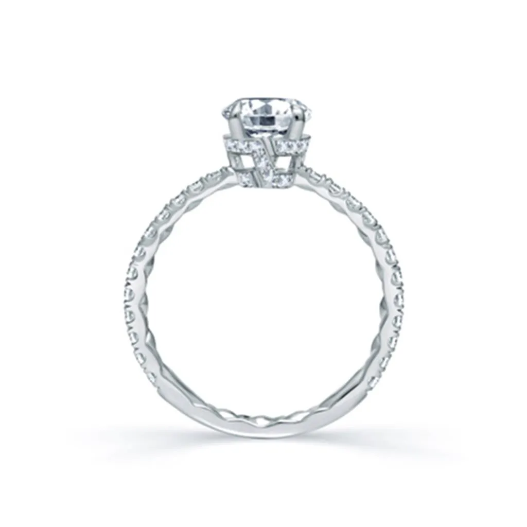 A.Jaffe Solitaire Semi-Mount Diamond Engagement Ring (0.33 ct. tw.)