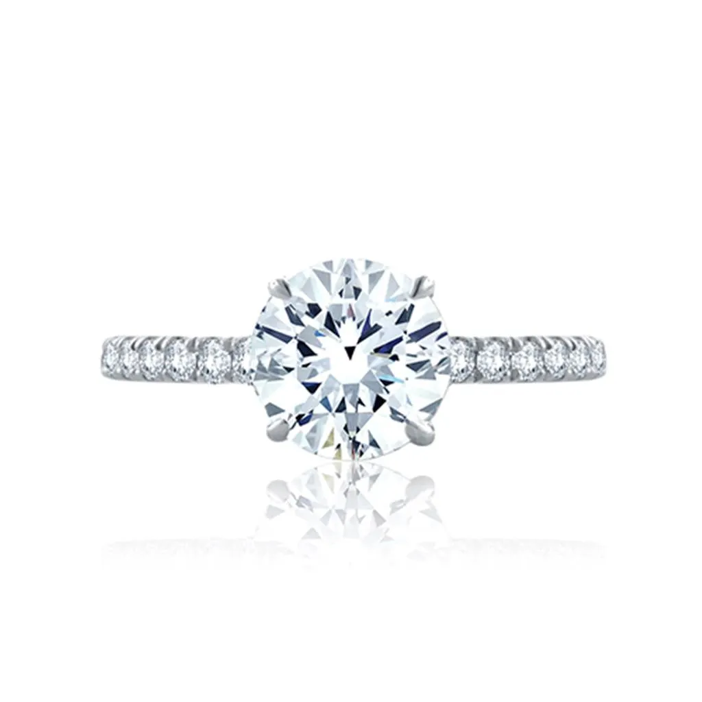 A.Jaffe Solitaire Semi-Mount Diamond Engagement Ring (0.43 ct. tw.)