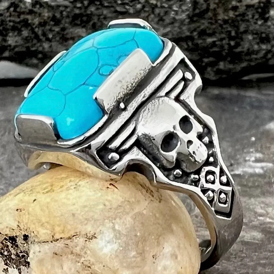 Blue Stone - Skull - R104
