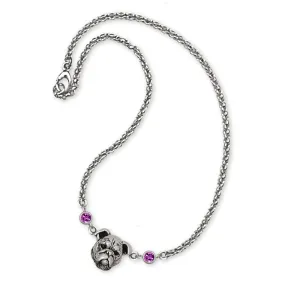 Bulldog Ankle Bracelet Jewelry Sterling Silver Handmade Dog Ankle Bracelet BD6-SA