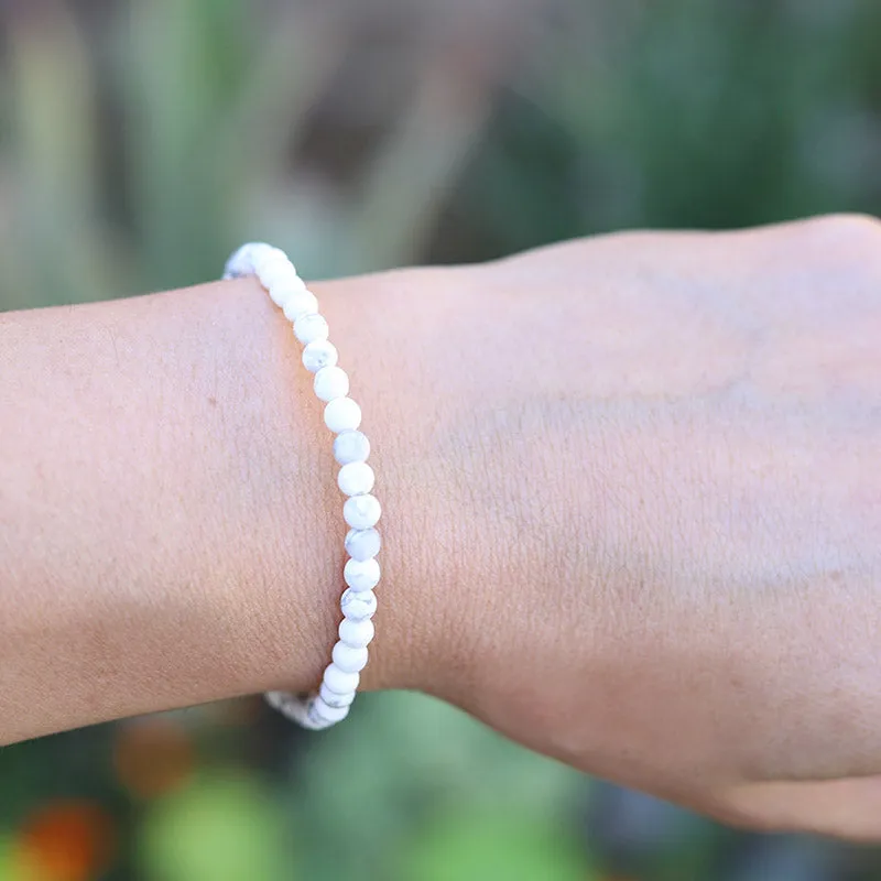Calm Matte Howlite Delicate Bracelet