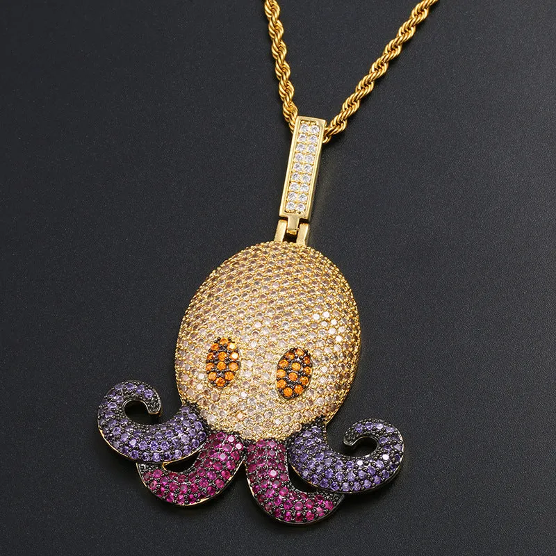Cute Small Octopus Pendant