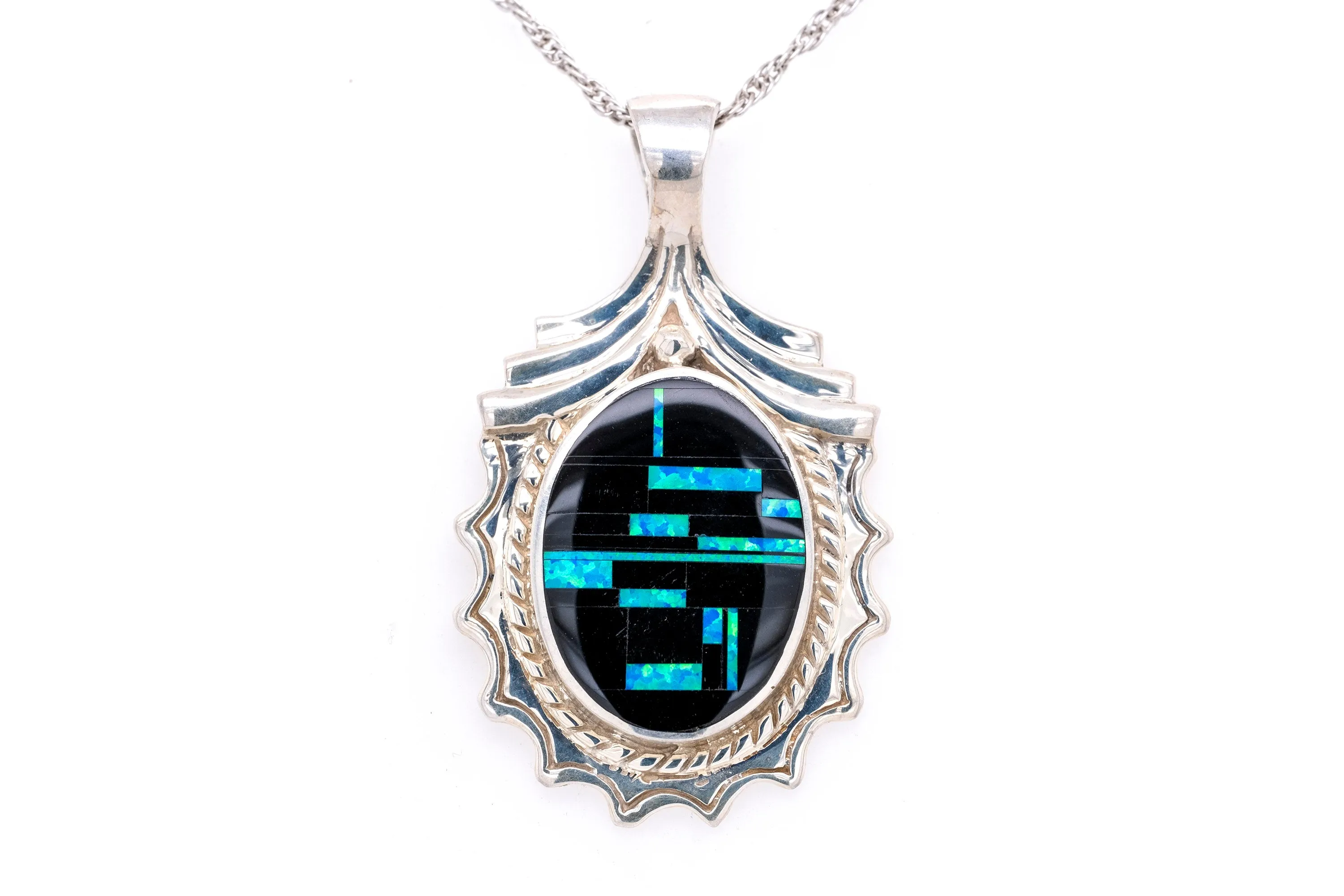 David Rosales Black Beauty Speckled Pendant