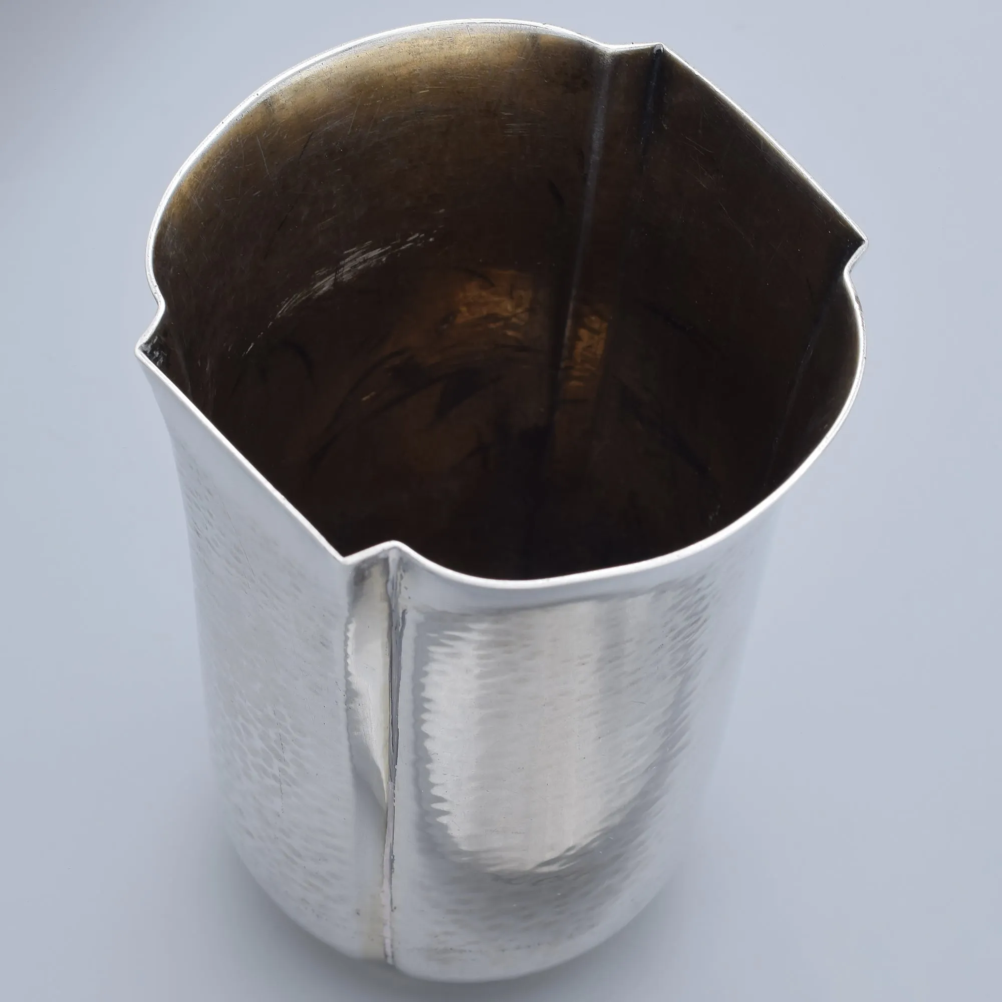 Estate Buccellati Italy Sterling Silver Hammered Cup 120.6 Grams