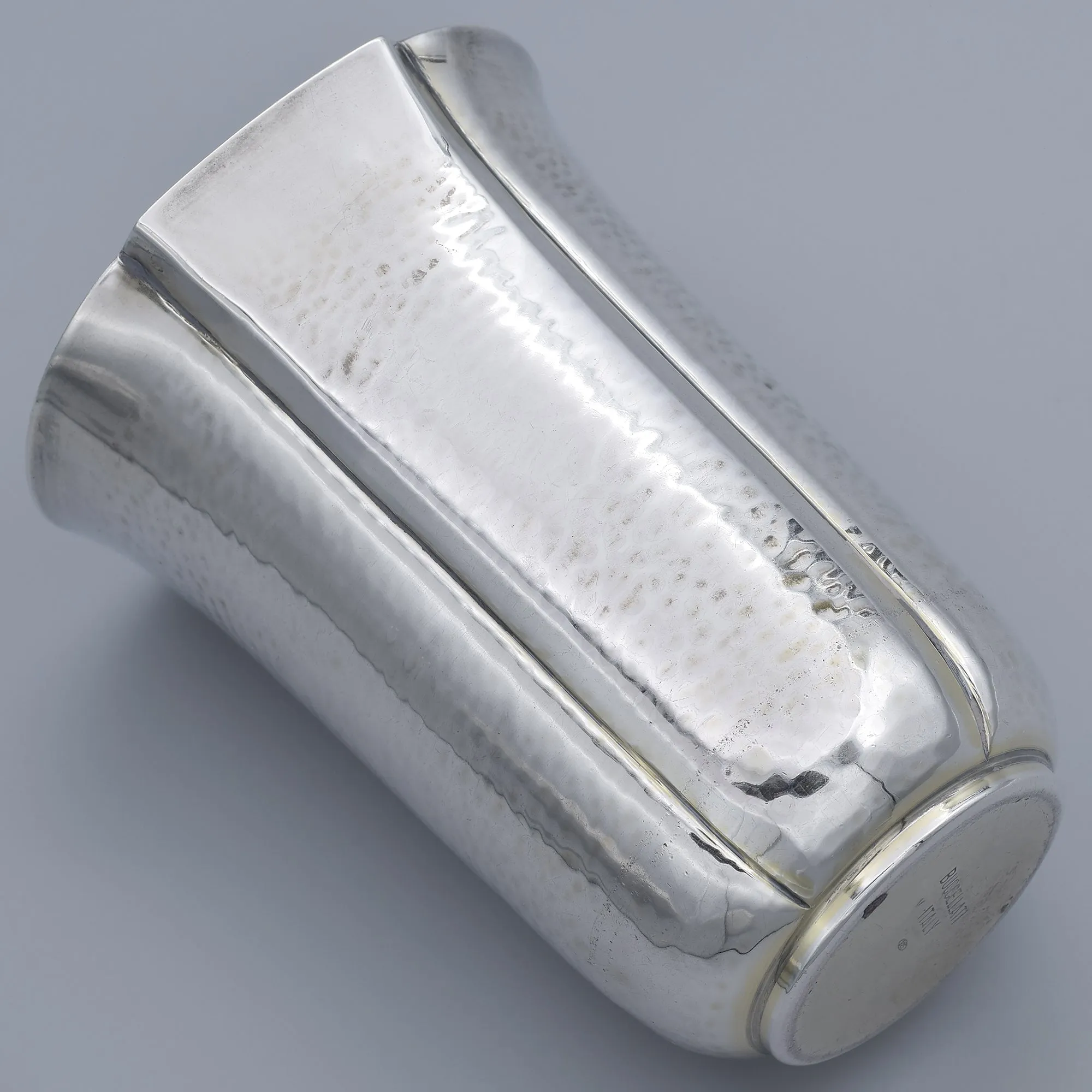 Estate Buccellati Italy Sterling Silver Hammered Cup 120.6 Grams
