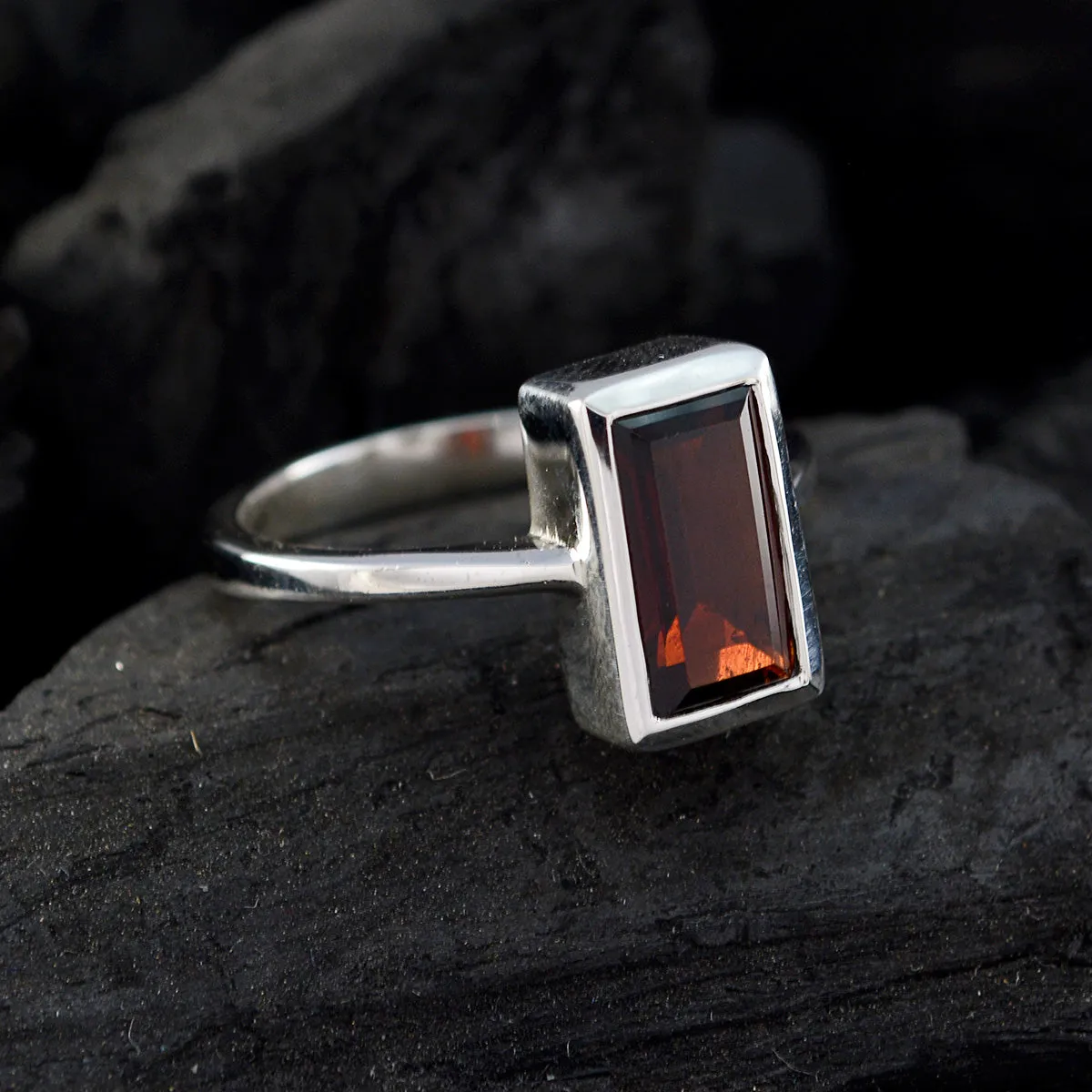 Exporter Gemstones Garnet 925 Sterling Silver Rings Catbird Jewelry