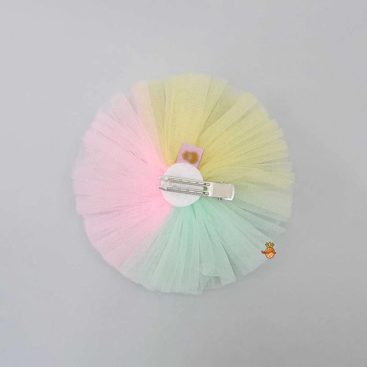 Flower Adorned Multicolour Hair Clip