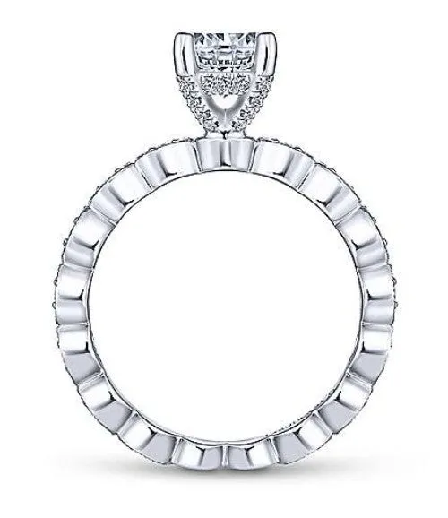 Gabriel Lula 14K White Gold Engagement Ring