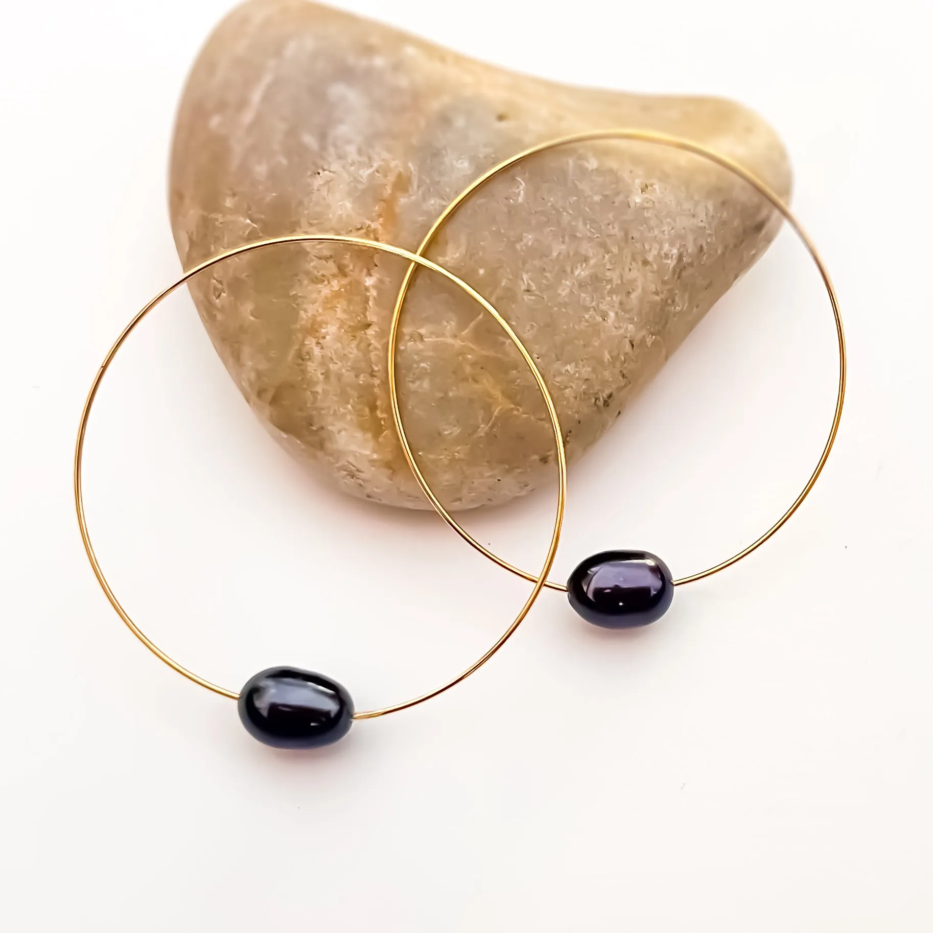 Gold Hula Hoop Earrings