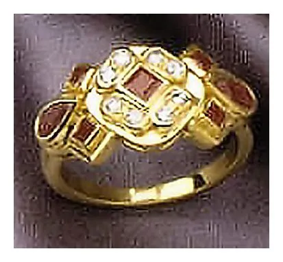 Grand Central 14k Gold, Ruby and Diamond Ring