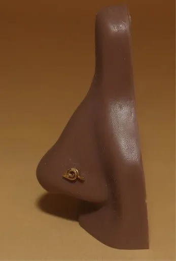 Hidden Leaf Nose Stud Piercing Jewelry
