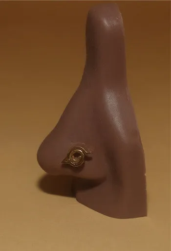 Hidden Leaf Nose Stud Piercing Jewelry