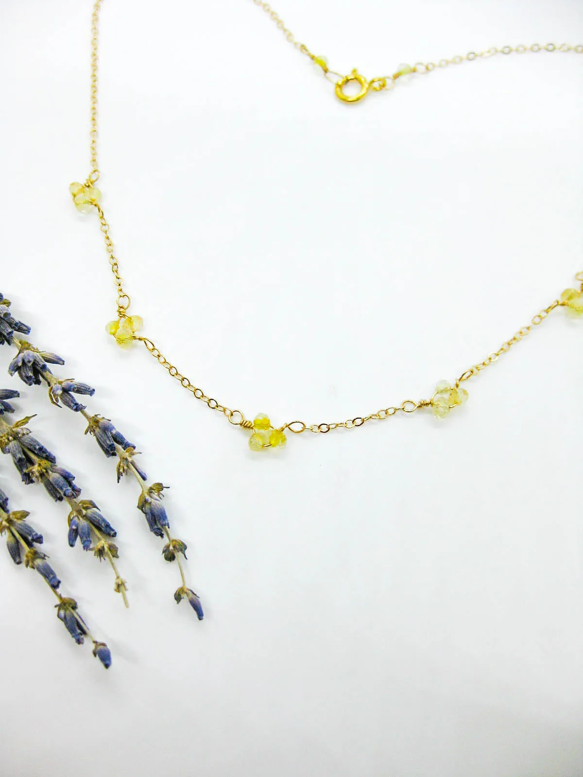 Hyacinth: Citrine Choker - n470