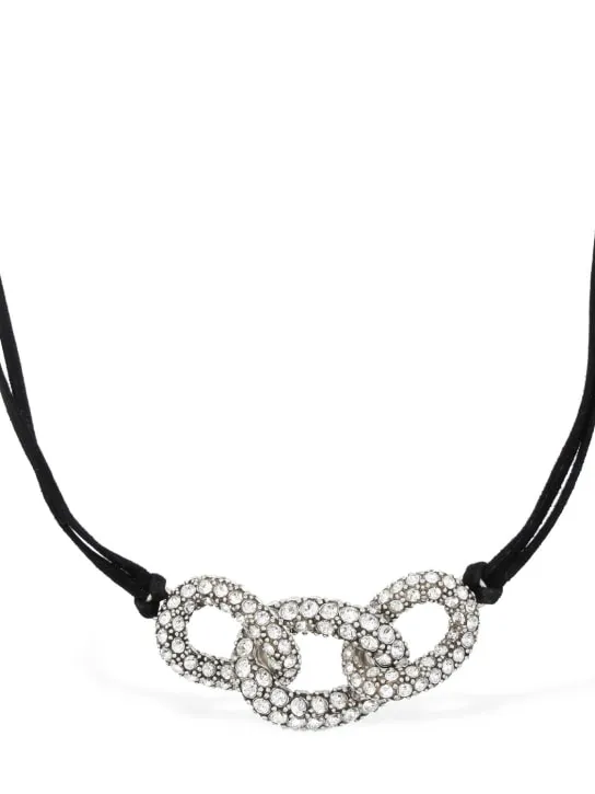 Isabel Marant   Funky ring crystal choker 