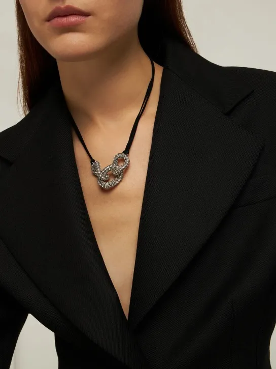 Isabel Marant   Funky ring crystal choker 