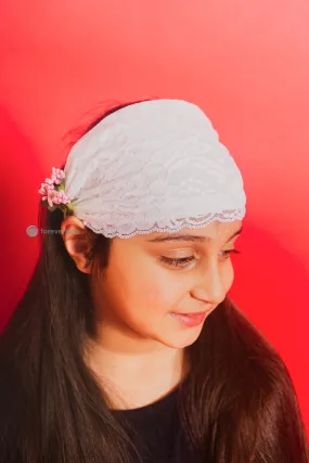 Ivory Lace Head Band