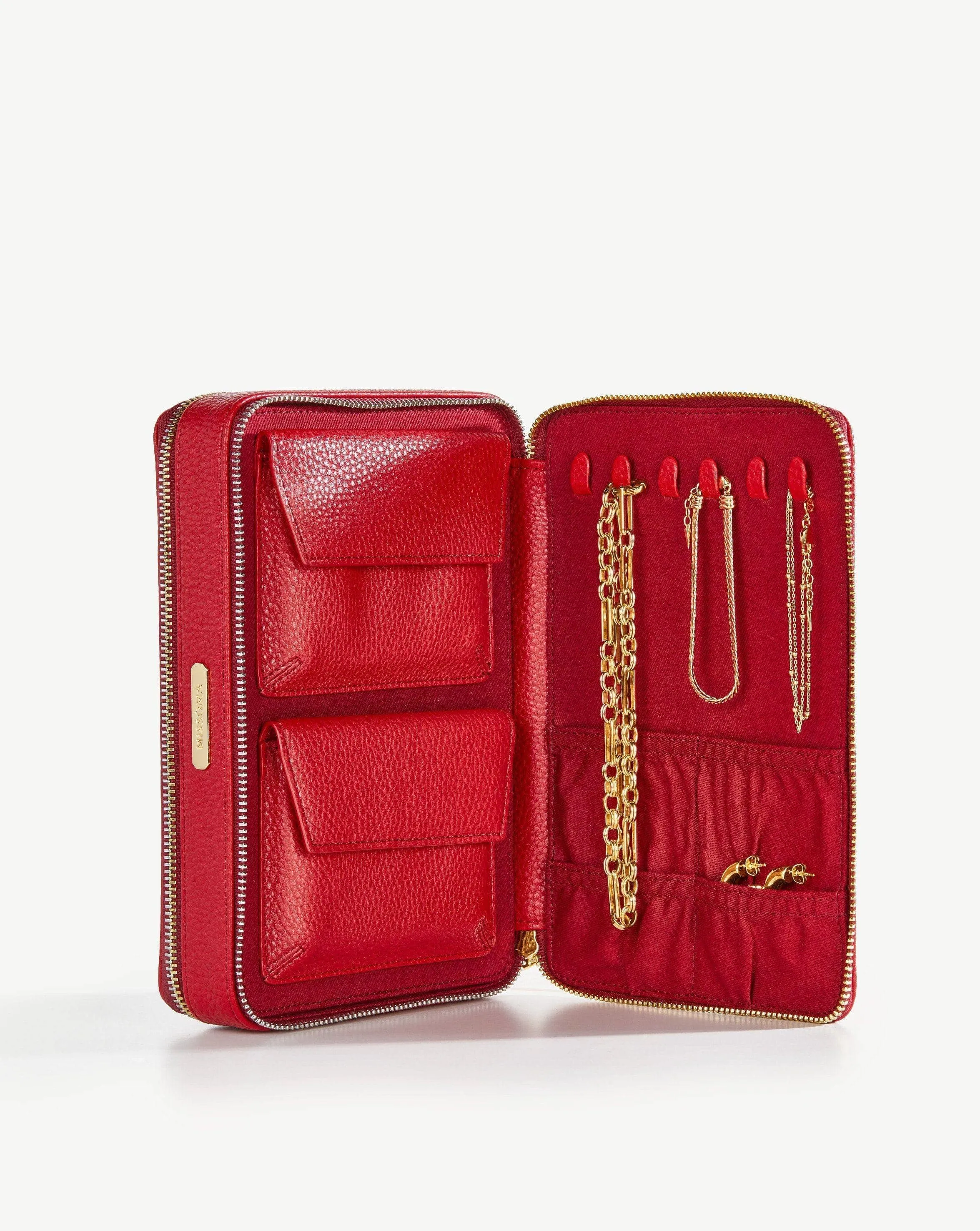 Large Jewelry Case | Berry Red