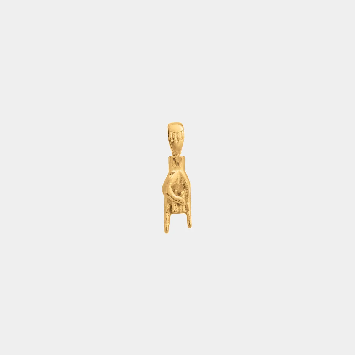 Mano Cornuto Pendant - Gold