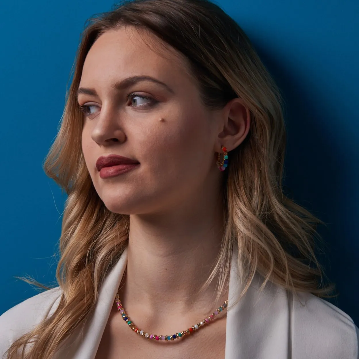 MANU KRISTAL RONDELLE NECKLACE