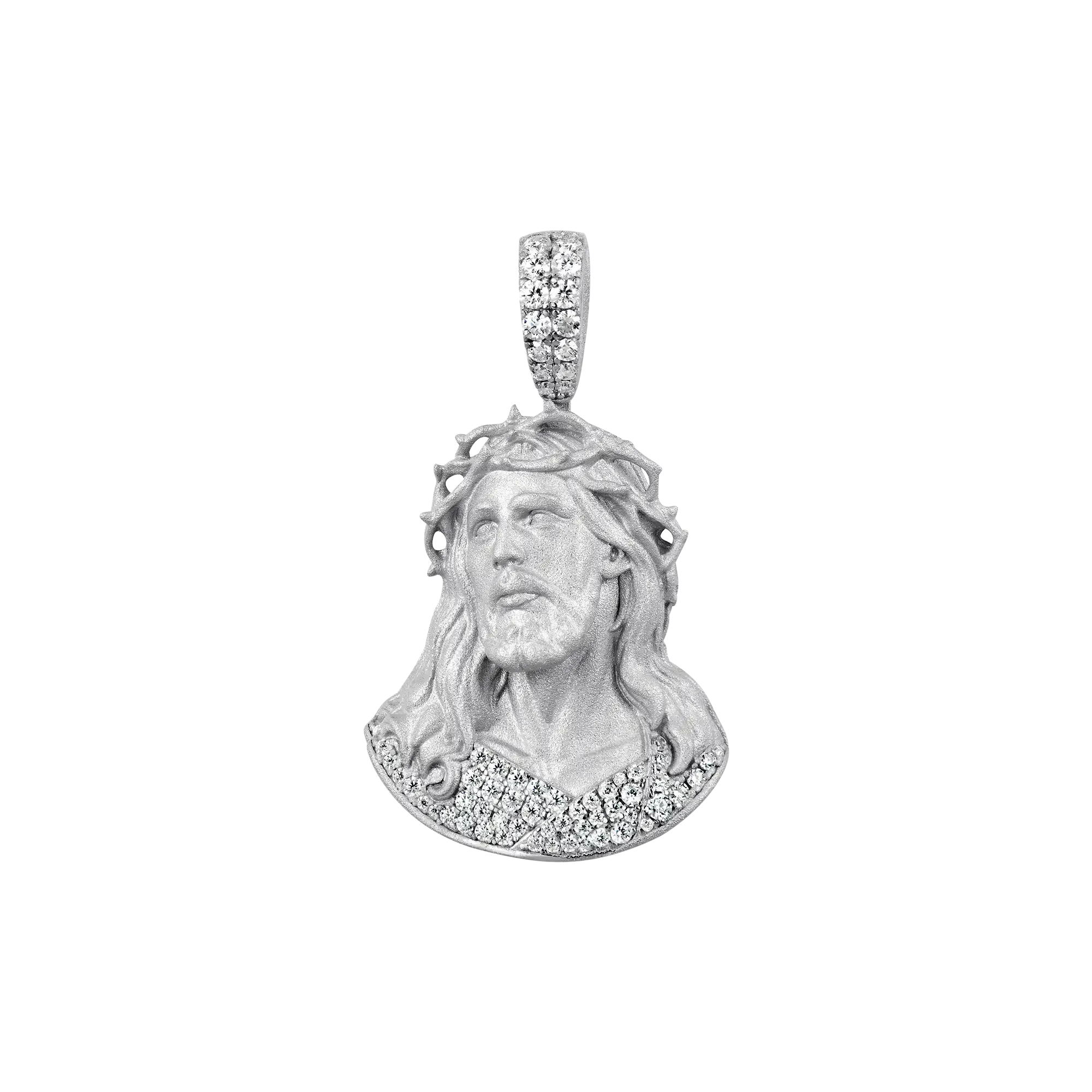 Moissanite Crucifix Pendant