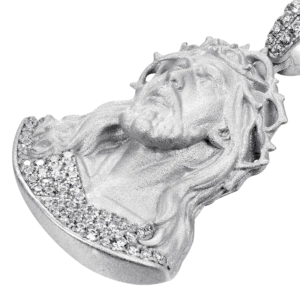 Moissanite Crucifix Pendant