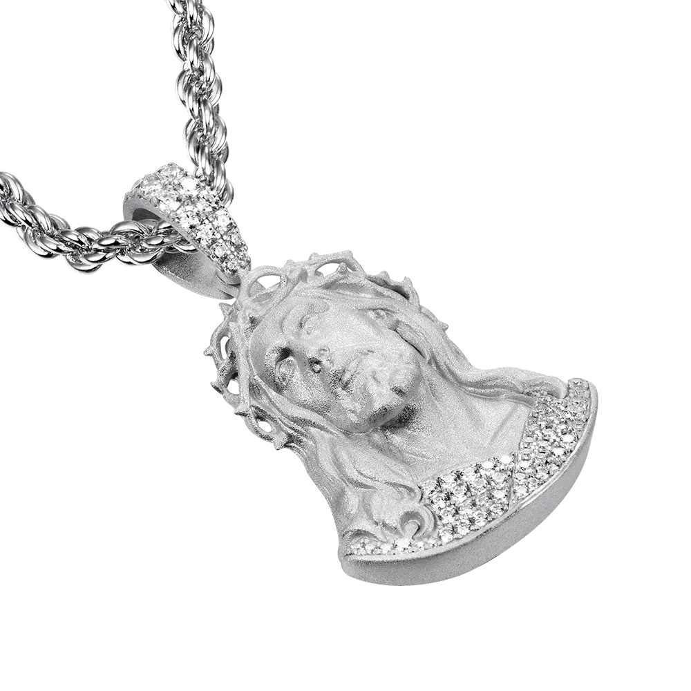 Moissanite Crucifix Pendant