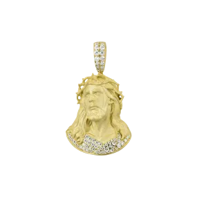 Moissanite Crucifix Pendant