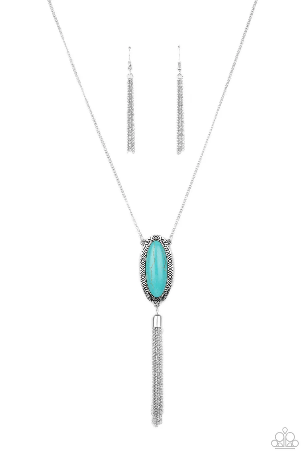 Paparazzi Necklace ~ Ethereal Eden - Blue Necklace