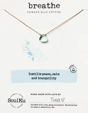 Powder Blue Soul Shine Necklace for Breathe
