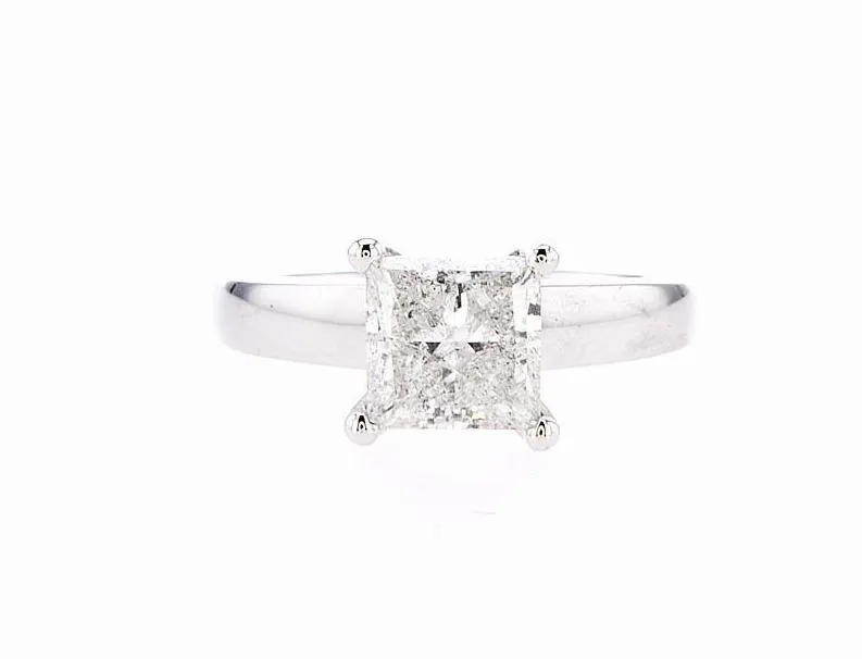 Princess Solitaire Diamond Ring (2.00Ctw)