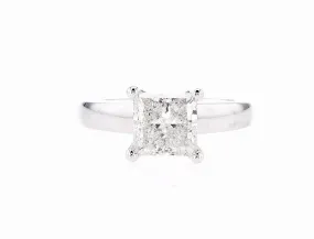 Princess Solitaire Diamond Ring (2.00Ctw)