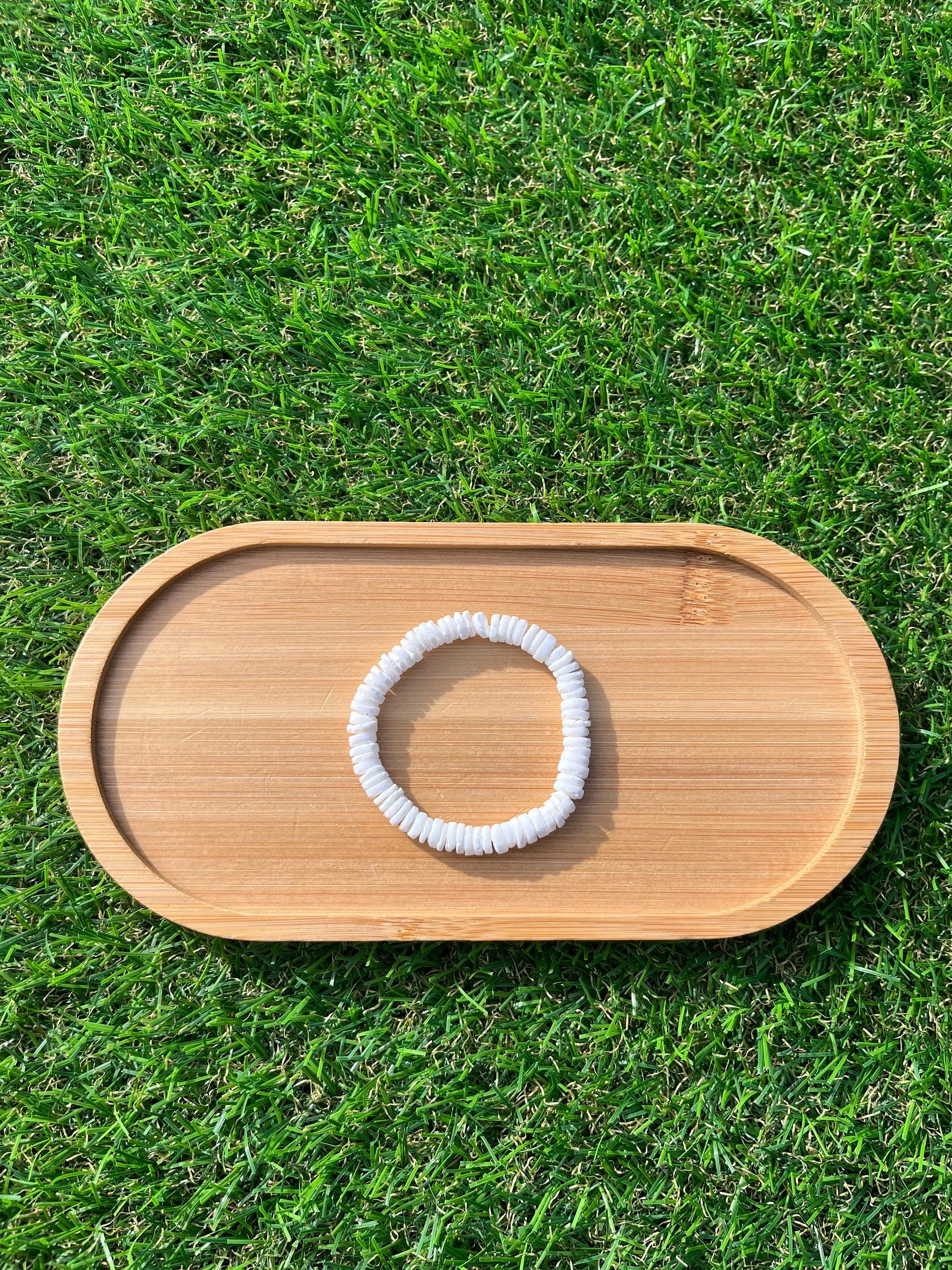 Puka shell disc bracelet!