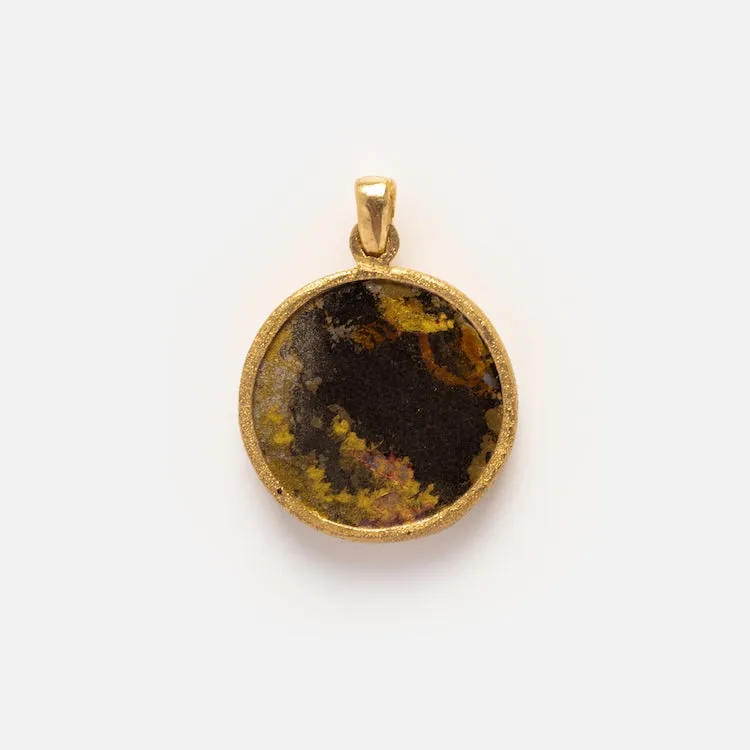 Shadow Hand Painted Moon Pendant