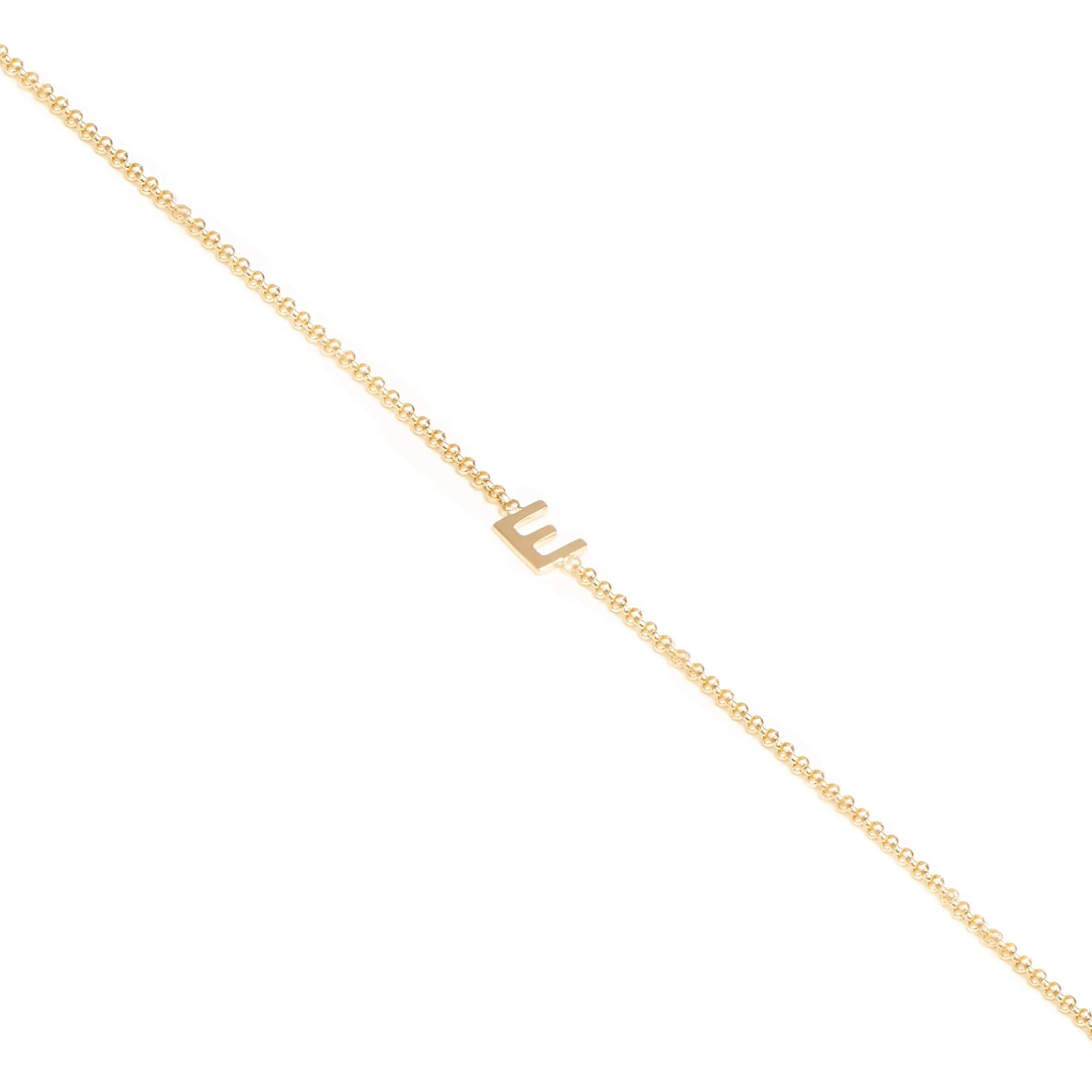 Single Initial Bracelet