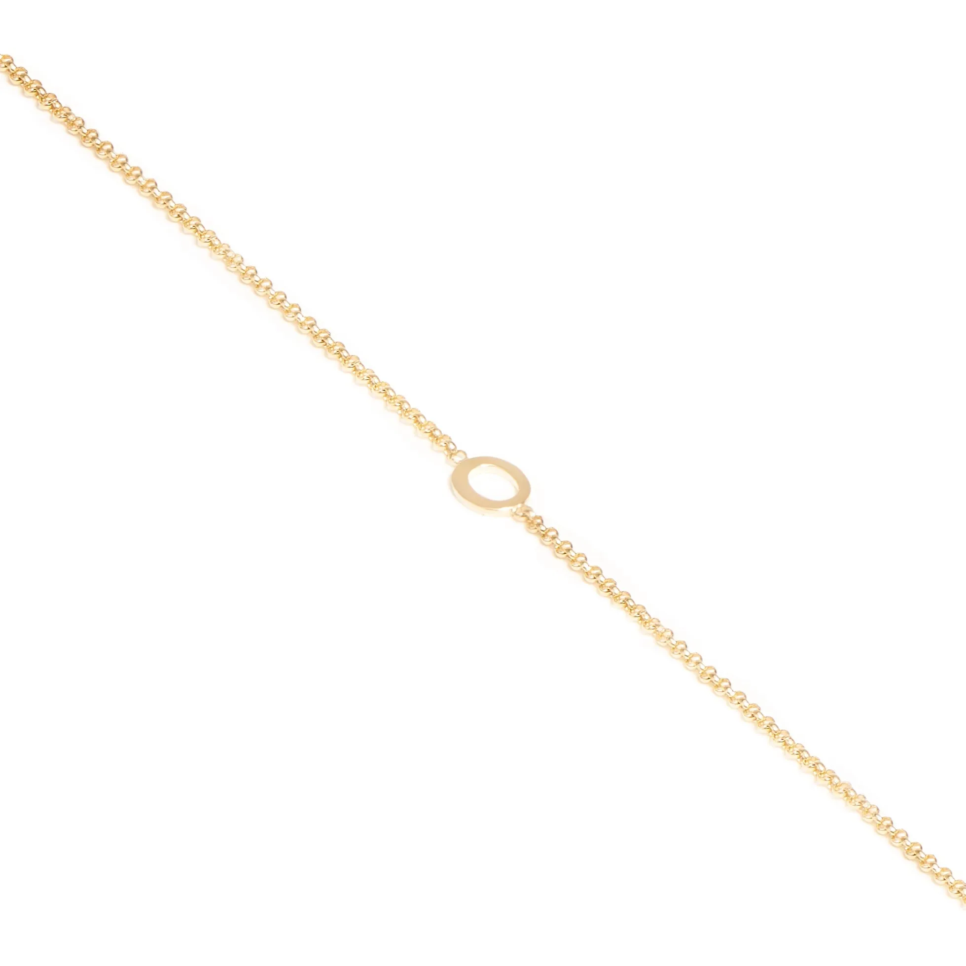 Single Initial Bracelet