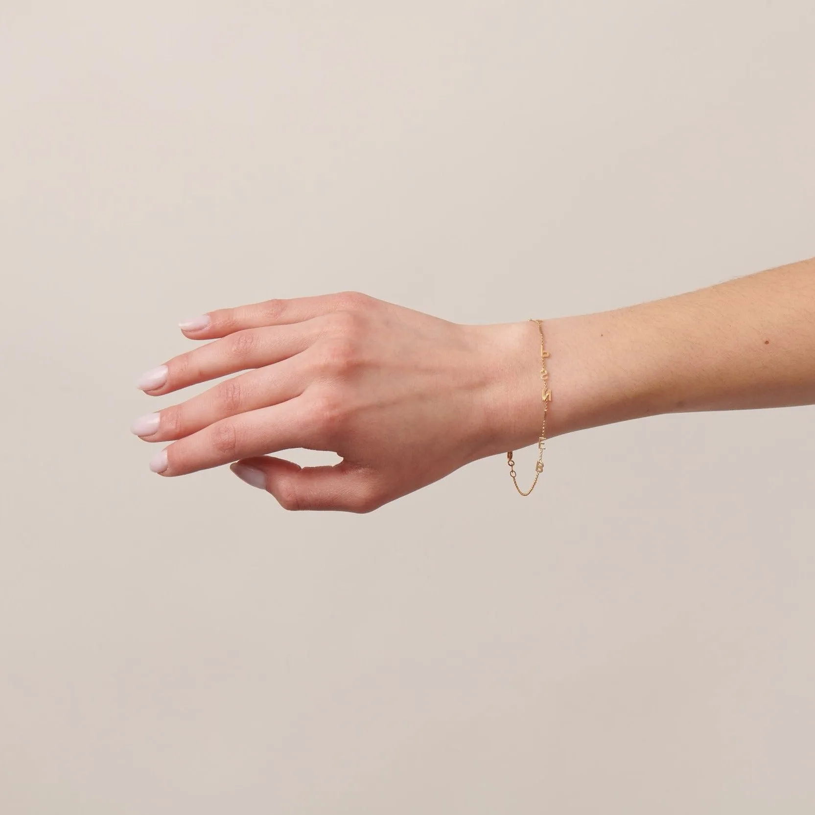 Single Initial Bracelet