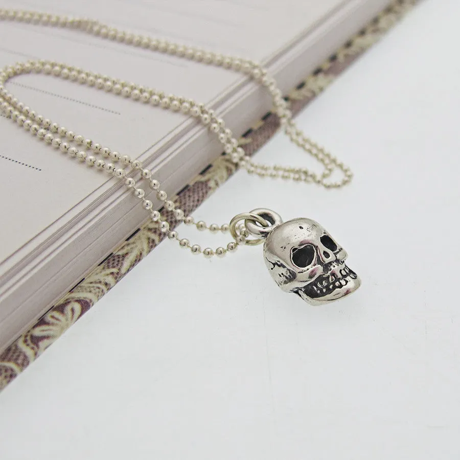 Skull Charm Choker Necklace