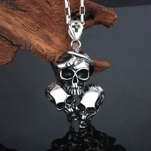 Skulls Enamel Pendants