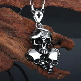 Skulls Enamel Pendants