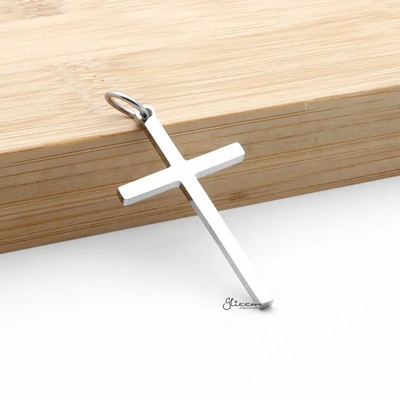 Stainless Steel Immanuel Cross Pendant