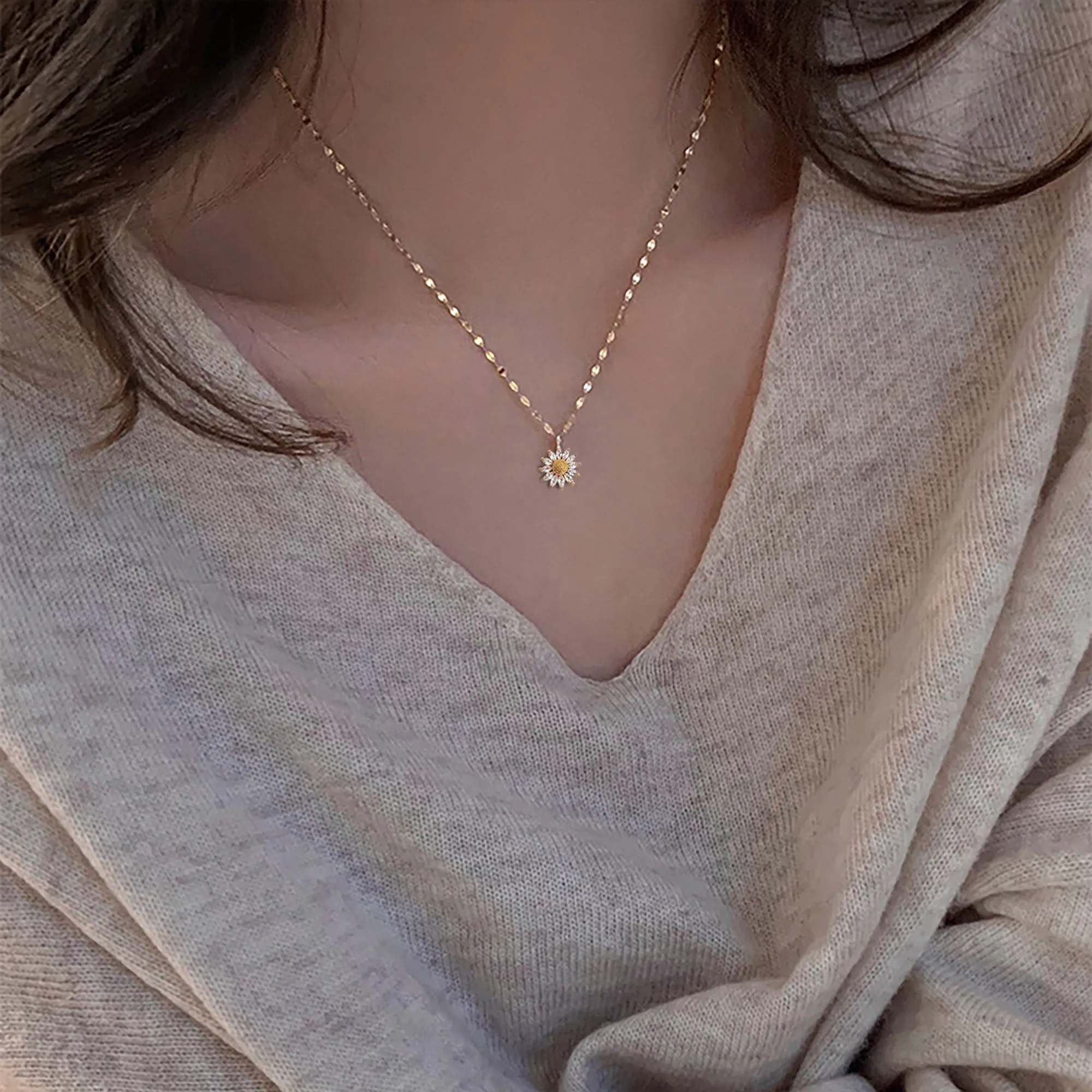 Sunflower Necklace