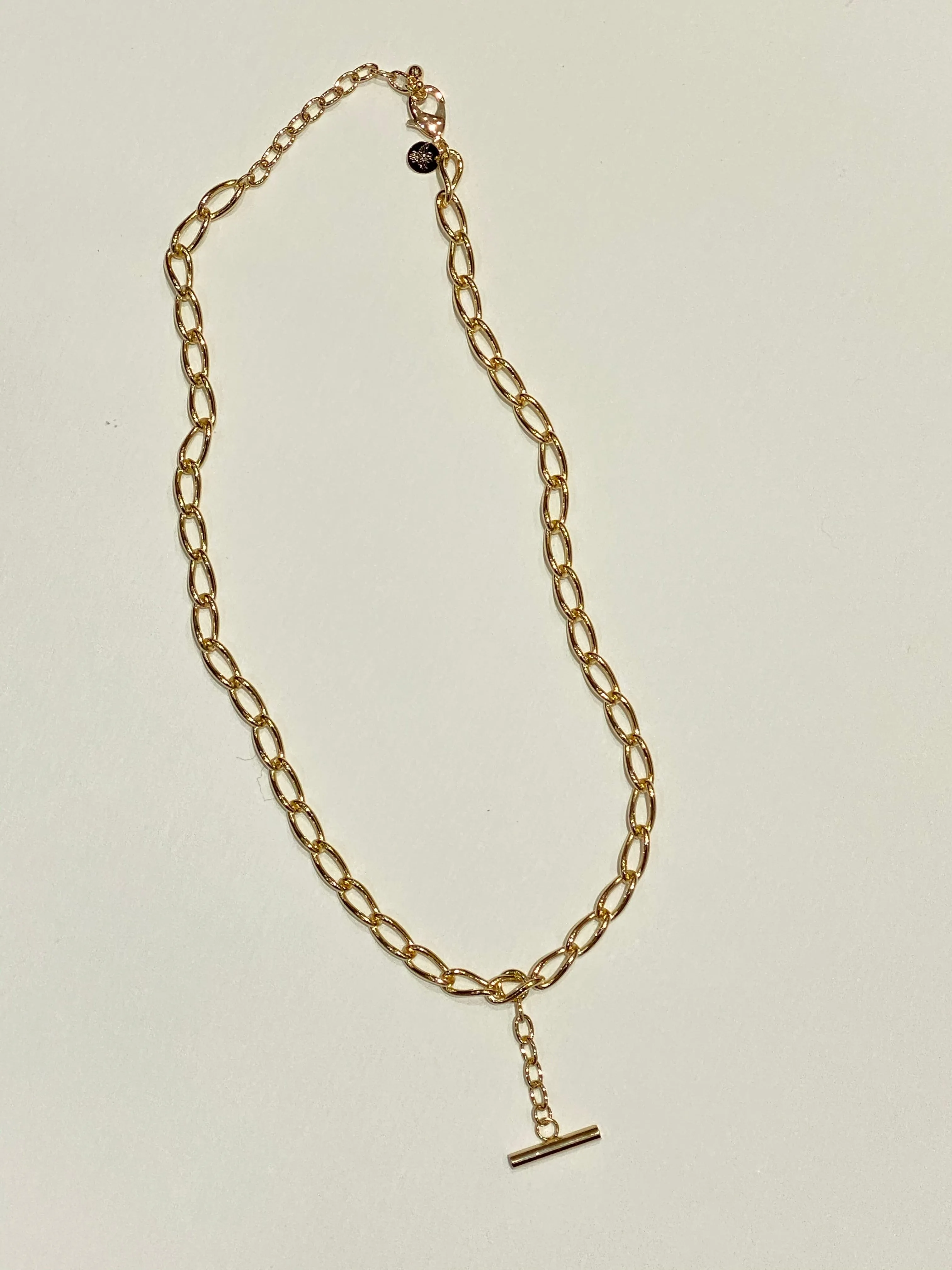 T Fob | Gold Necklace
