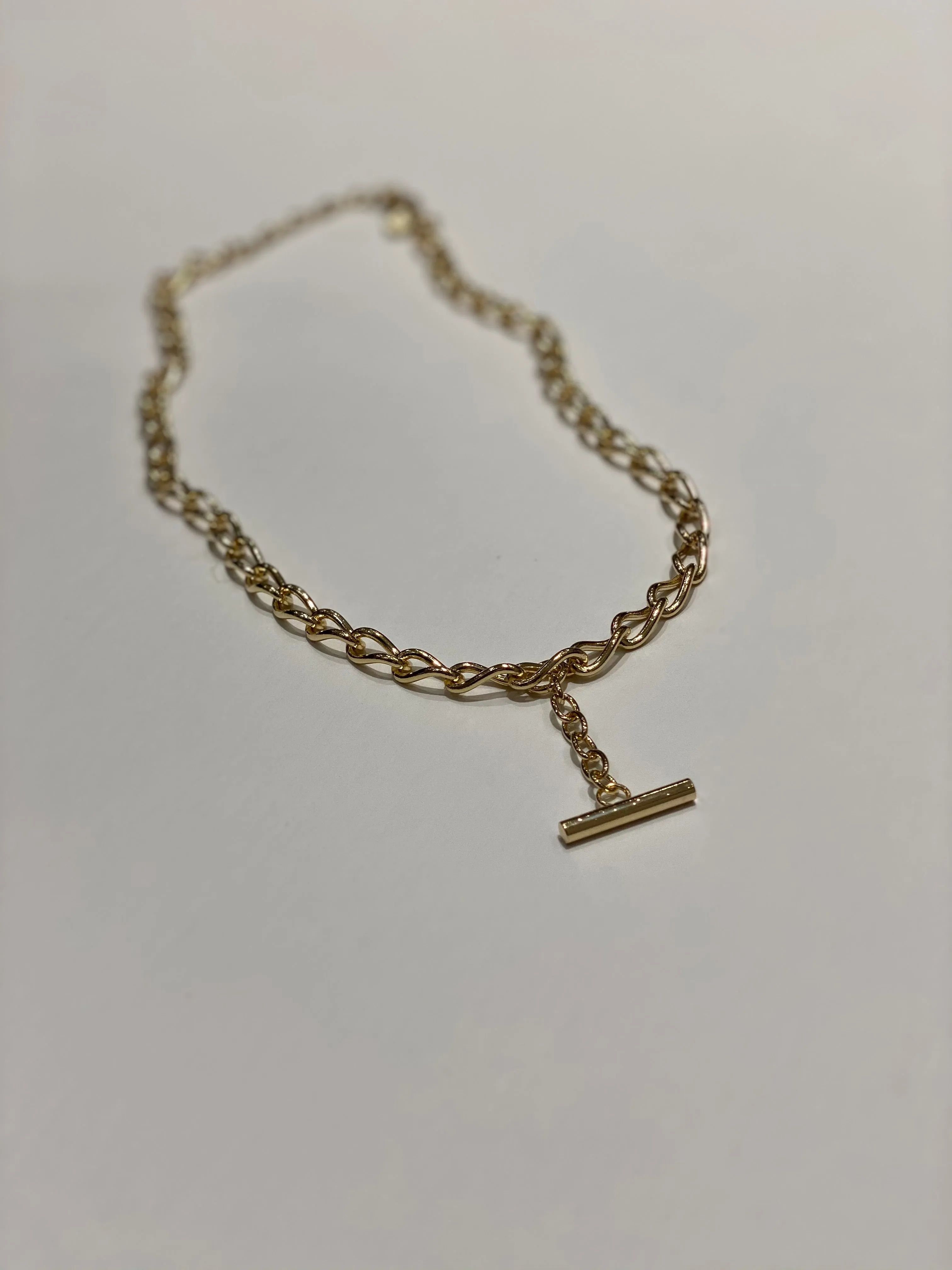 T Fob | Gold Necklace