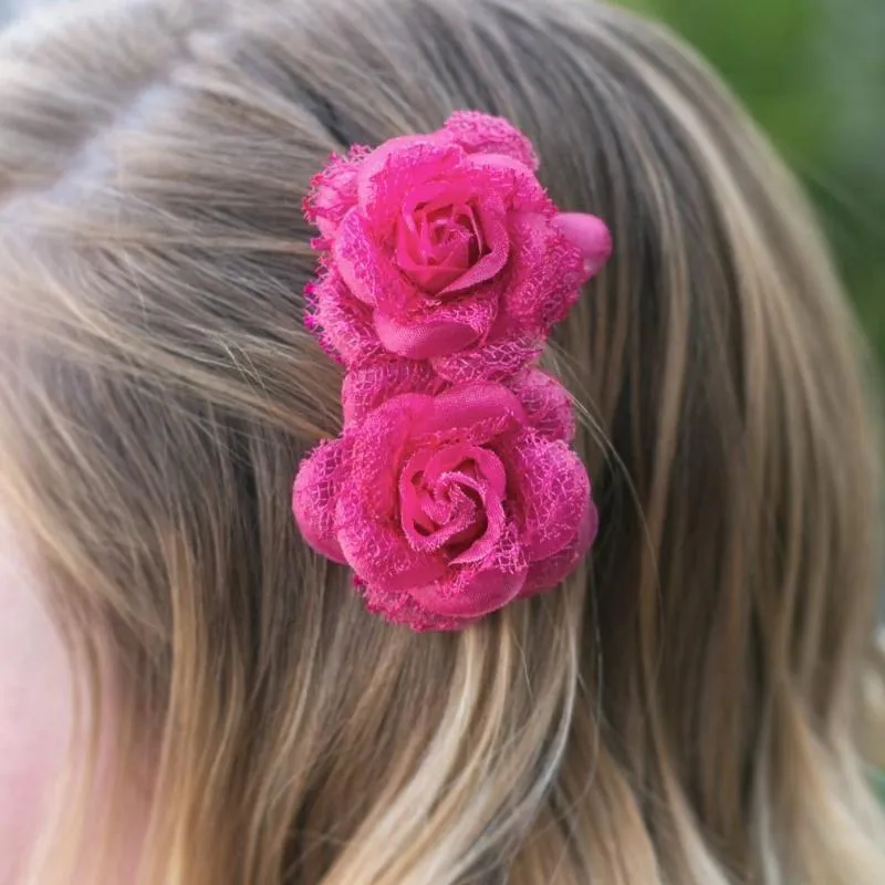 Tea For Two Pink 2 Hair Clips