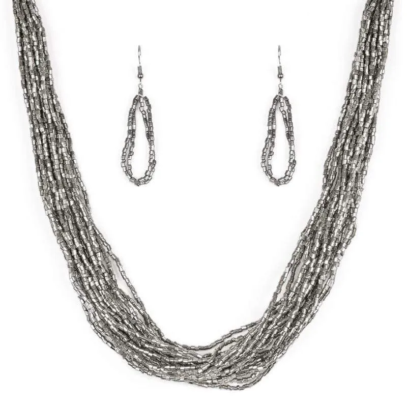 The Speed of Starlight Gunmetal Seed Bead Set
