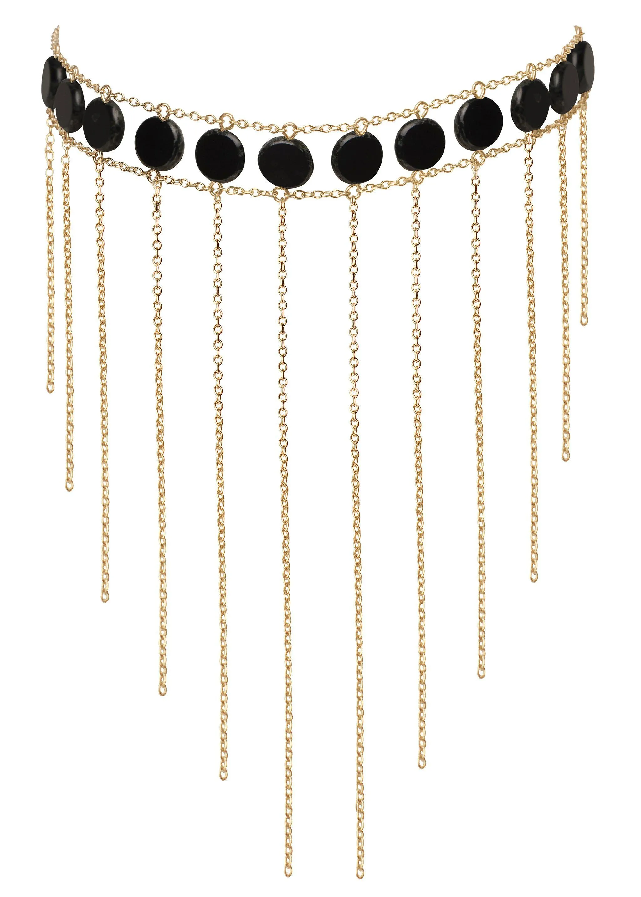 Waterfall Choker Circle Stone