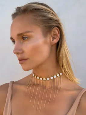Waterfall Choker Circle Stone